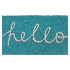 Blue Hello Cursive Doormat 1'6"x2'6" - Room Essentials™