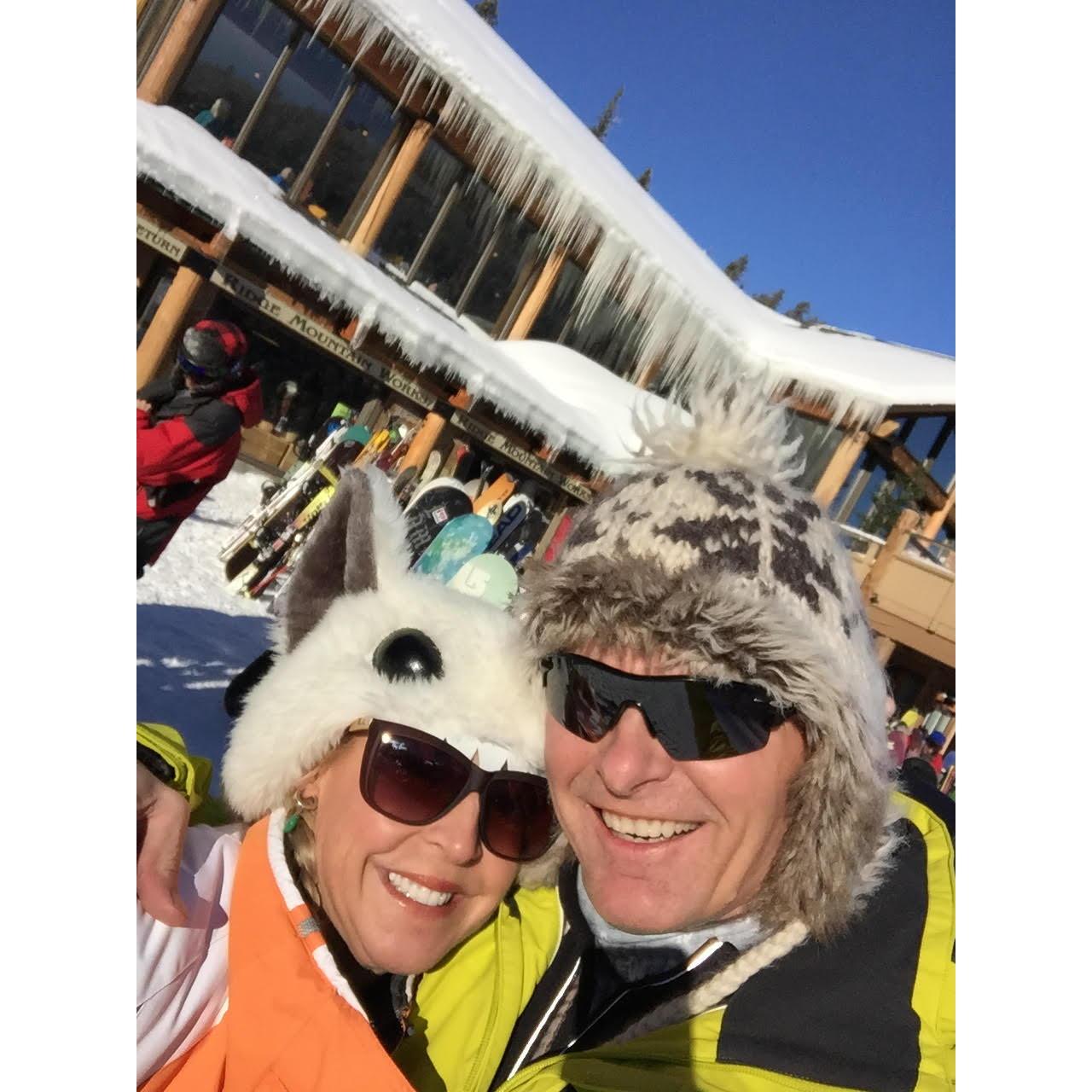 Our first 'I love you'. I mean, how could you not love a woman in that hat?
