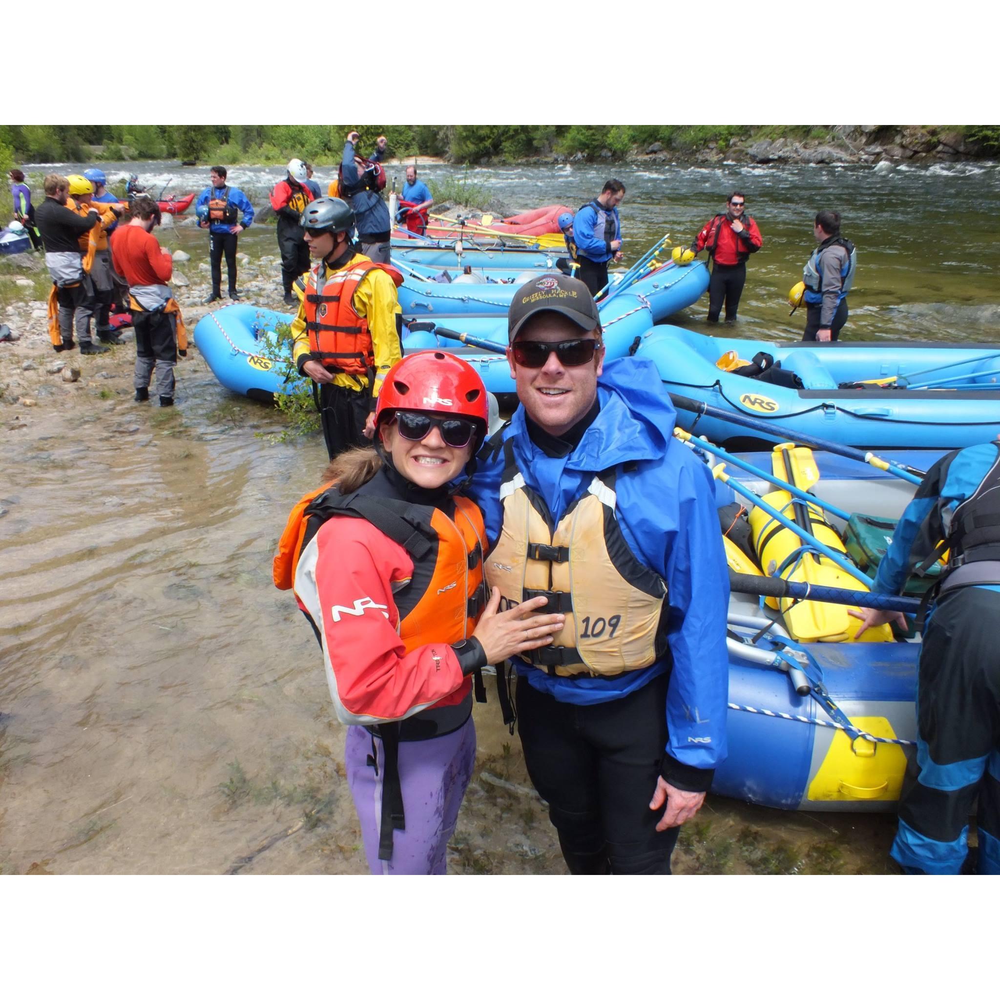 White water rafting with friends on the Lochsa for Memorial Day Madness.