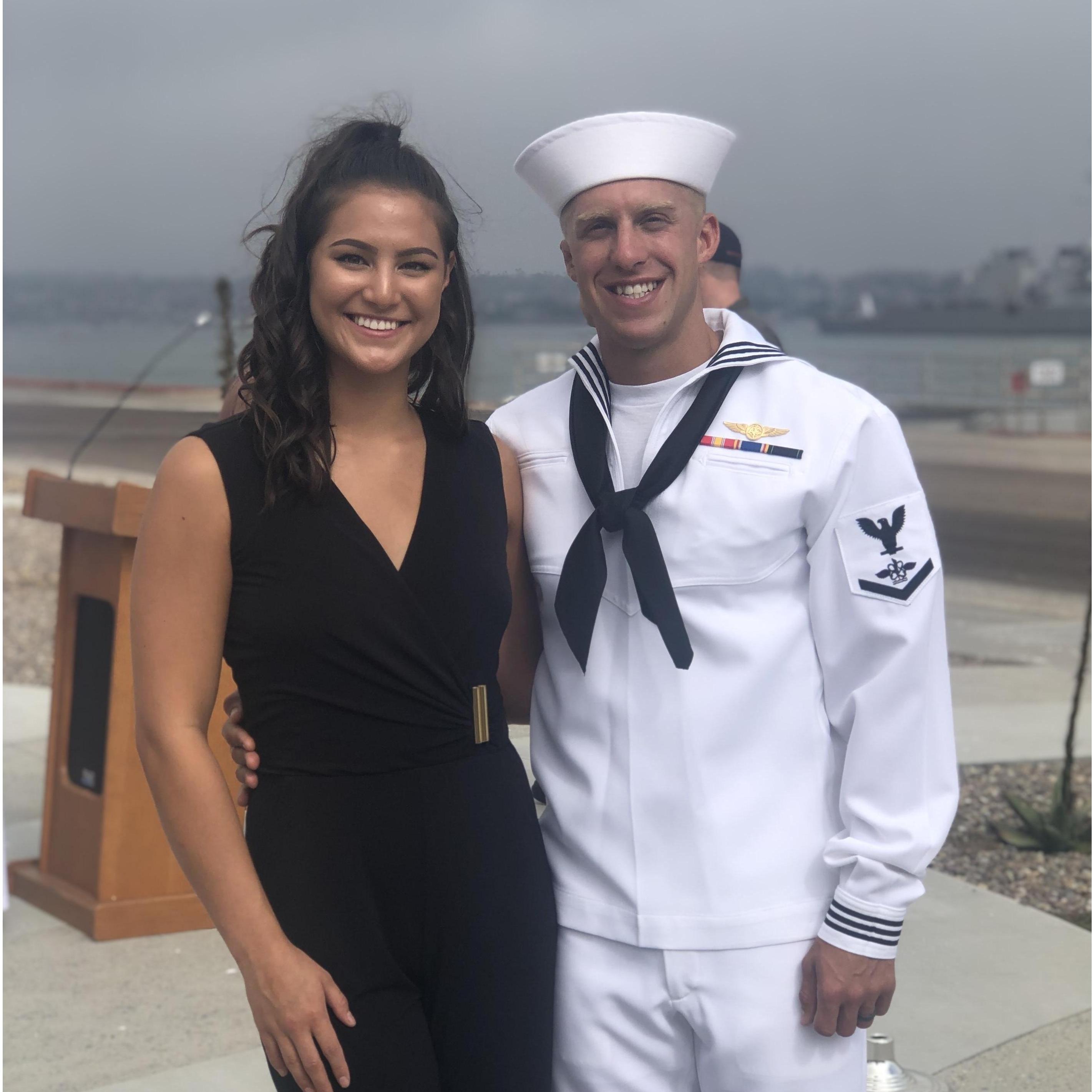 Right when Brandon graduated Rescue Swimmer School!