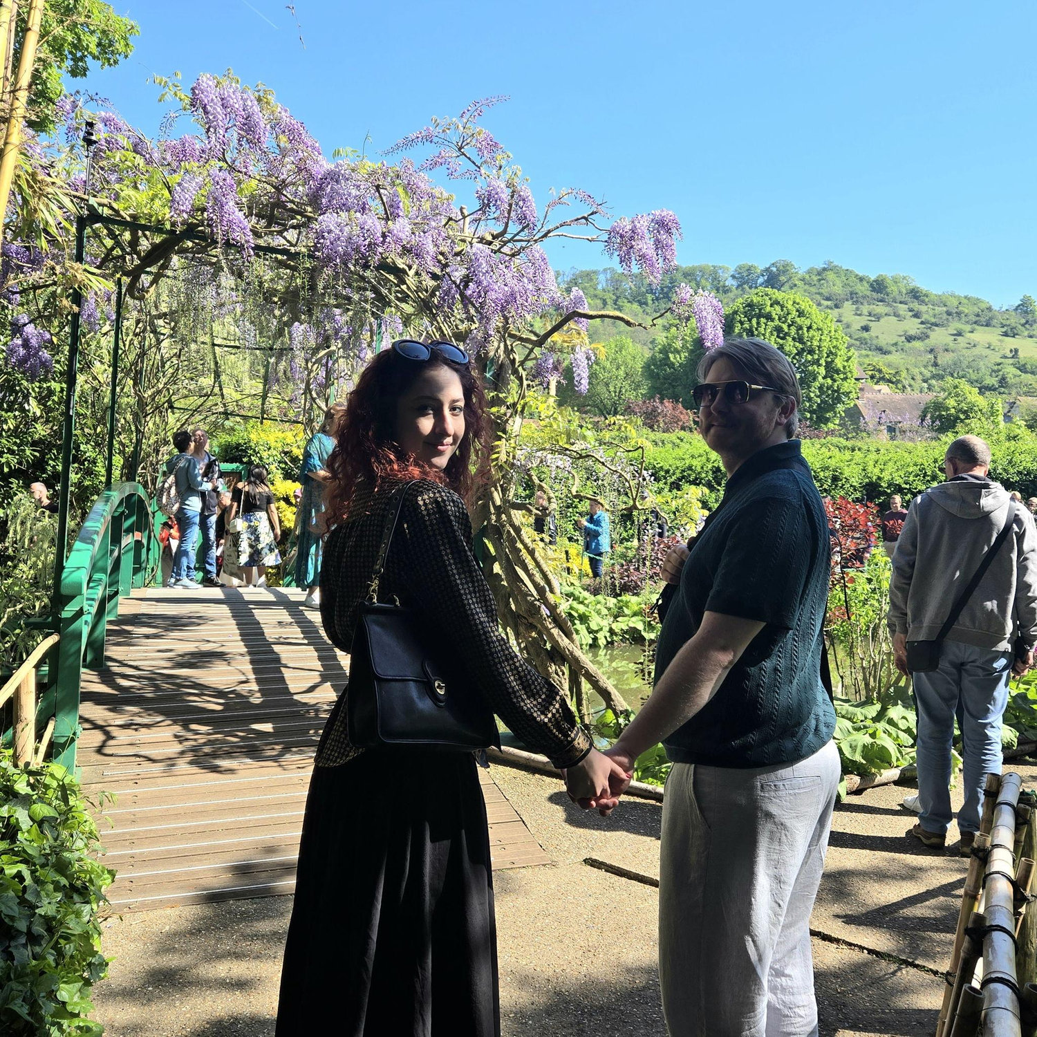 Walking around Monet's Garden in Giverny France, Brian anxiously waiting for a moment to present itself to propose (2025)
