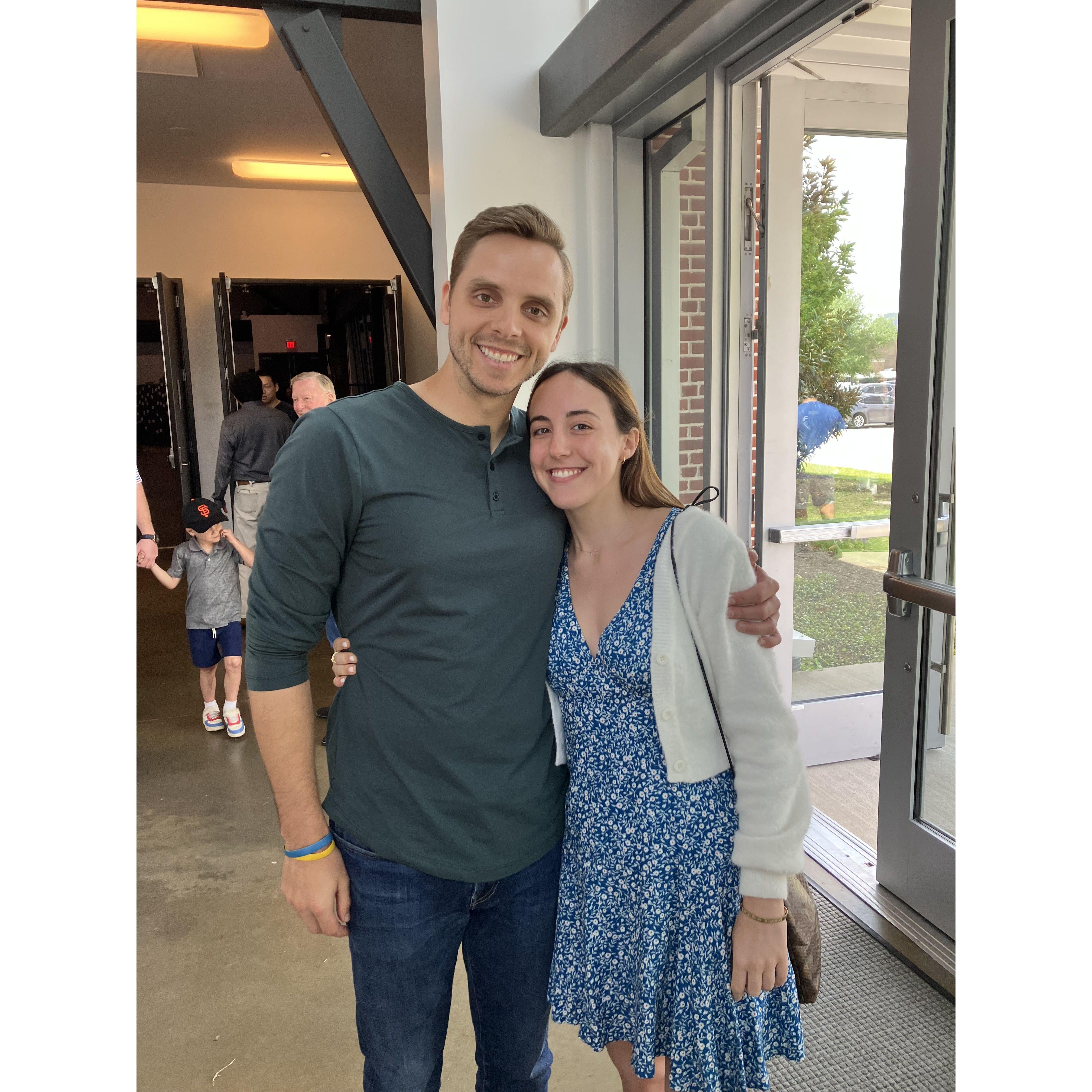 First sunday at church together!