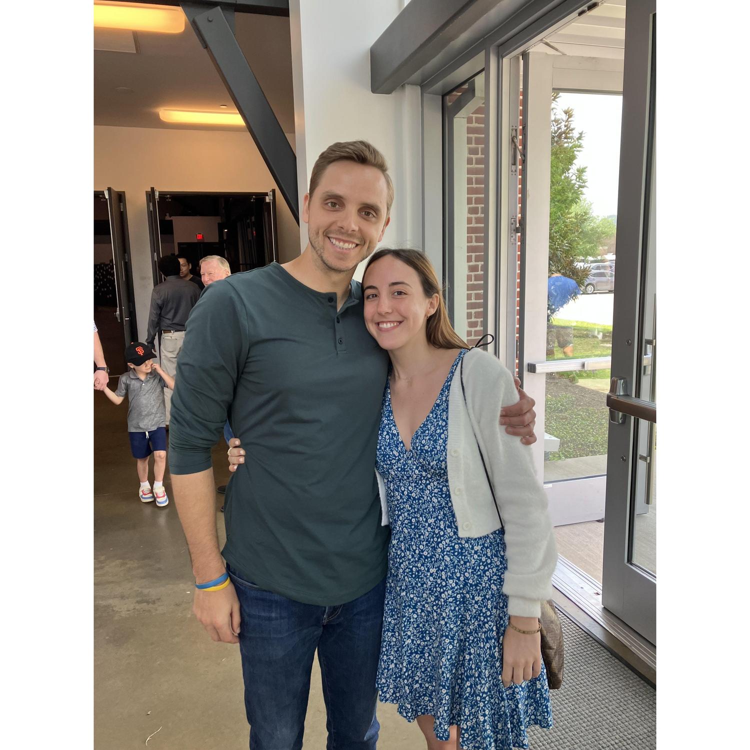 First sunday at church together!