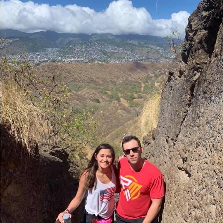 Diamond head hike in Hawaii