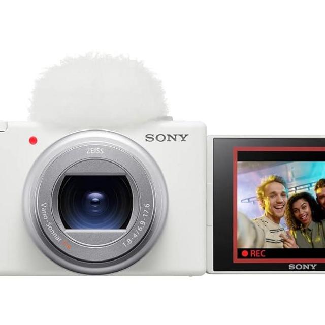 Sony ZV-1 II Vlog Camera for Content Creators and Vloggers - White