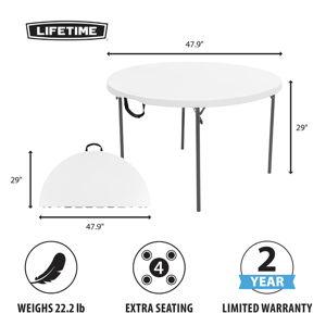 Lifetime 48" Folding Round Table