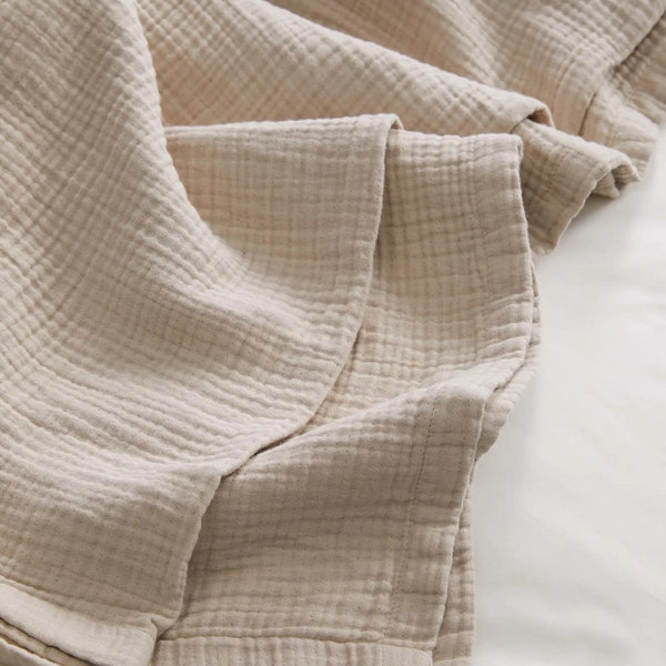 Organic Airy Gauze Blanket - Dune, King/Cal King