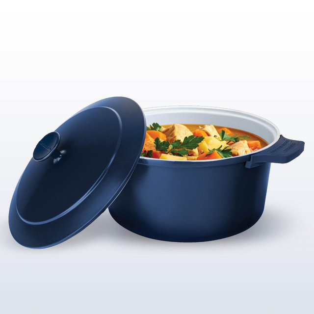 Gotham Steel 5QT Dutch Oven Ceramic Nonstick Lightweight Self Basting Lid Dutch Oven