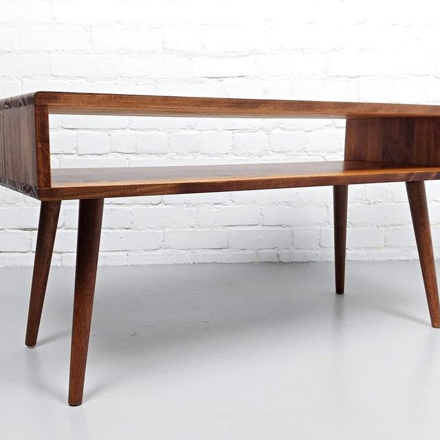 Mid Century Modern Retro Orange Coffee Table