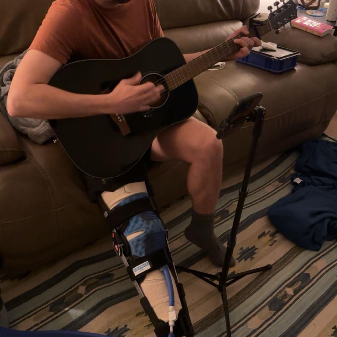 Brian making the most of Post-Op
