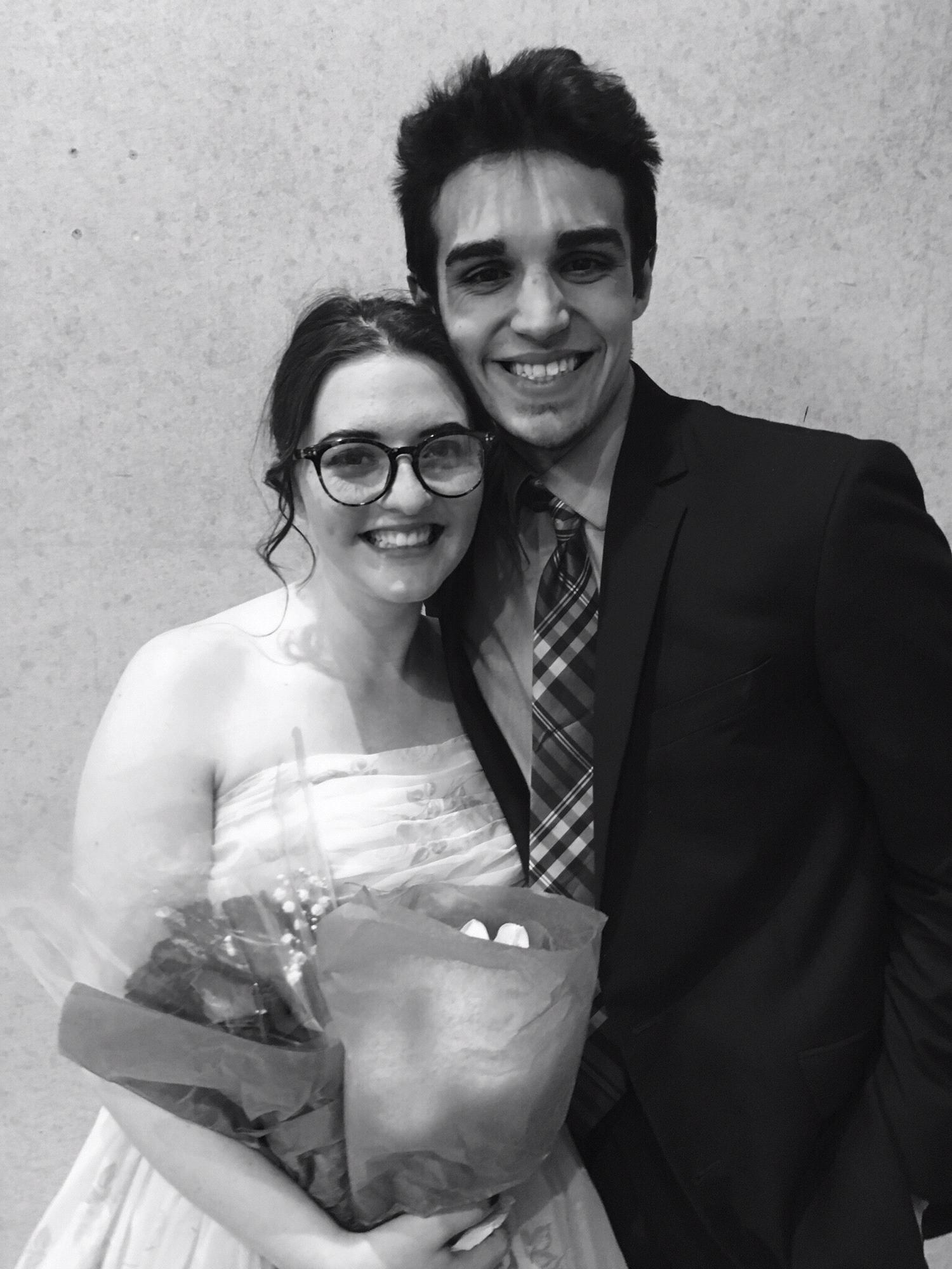 A photo of us together after my senior recital! (2016)