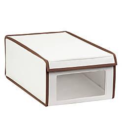 Honey-Can-Do Shoe Storage Box, 6 1/4"H x 10"W x 16"D, Brown/Natural						        														 					Item # 																																	280466
