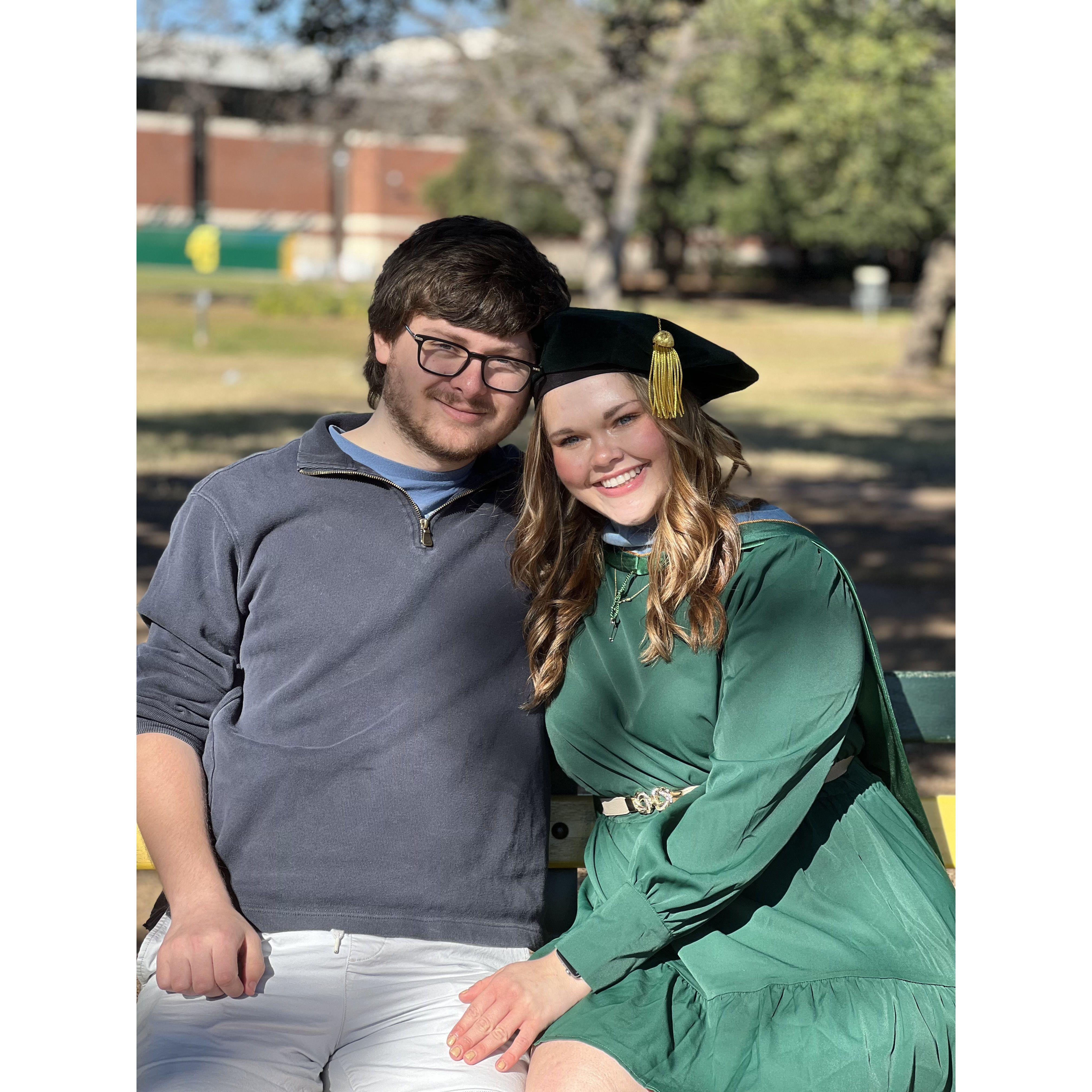 Katie graduated from Baylor? Sic 'Em