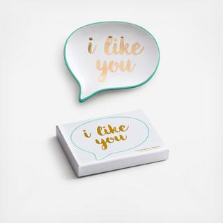 Conversation Starters I Like You Trinket Tray