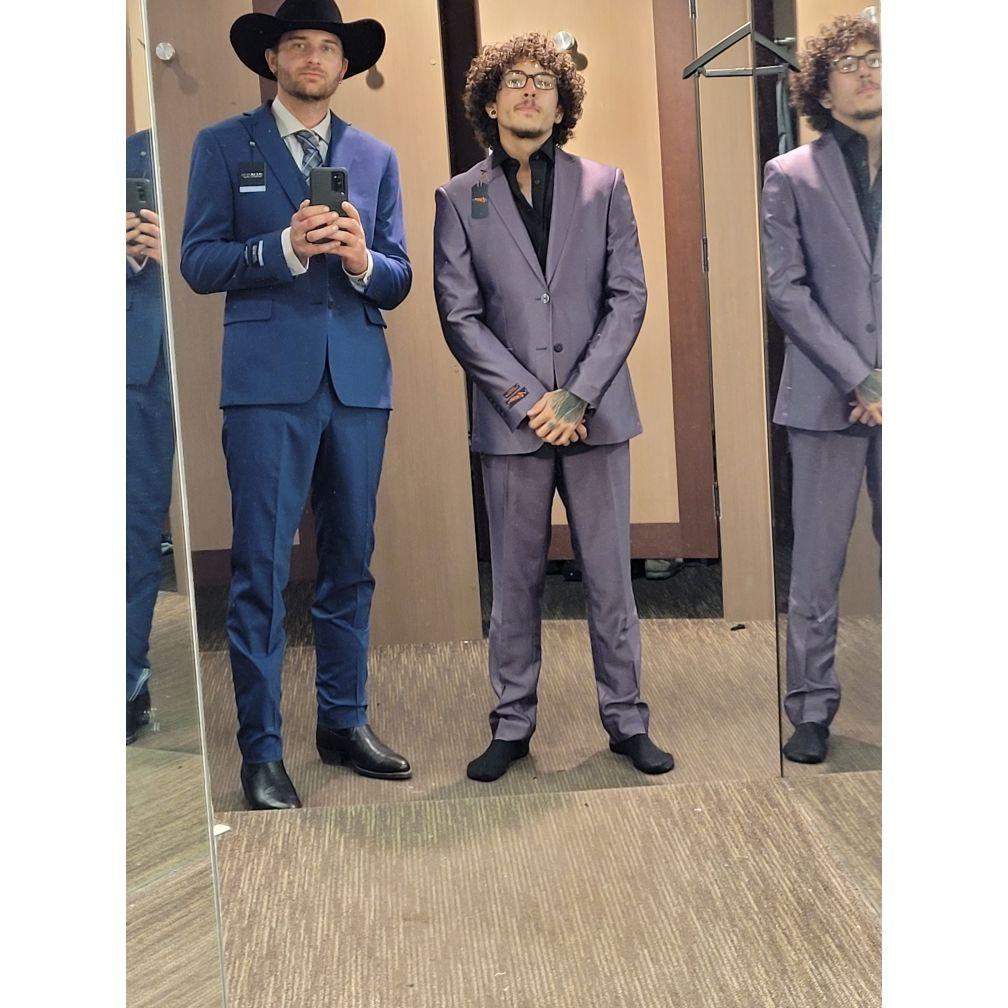 Kyle and Kelyn getting suited up.