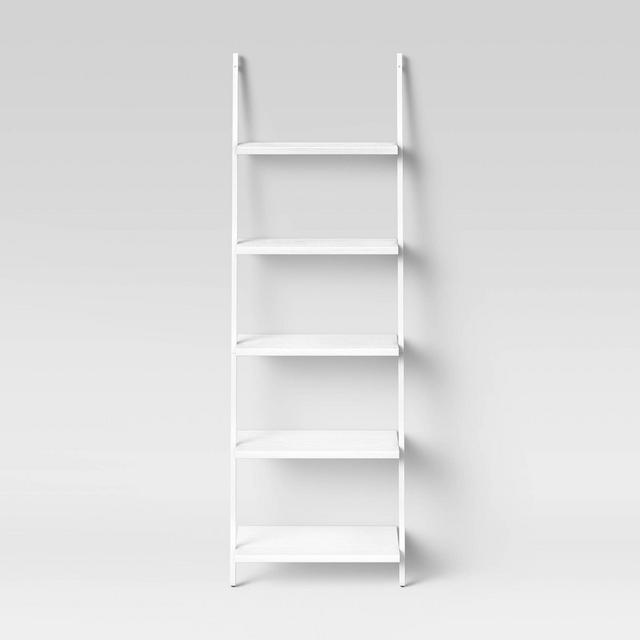 72" Loring 5 Shelf Leaning Bookshelf White - Project 62™