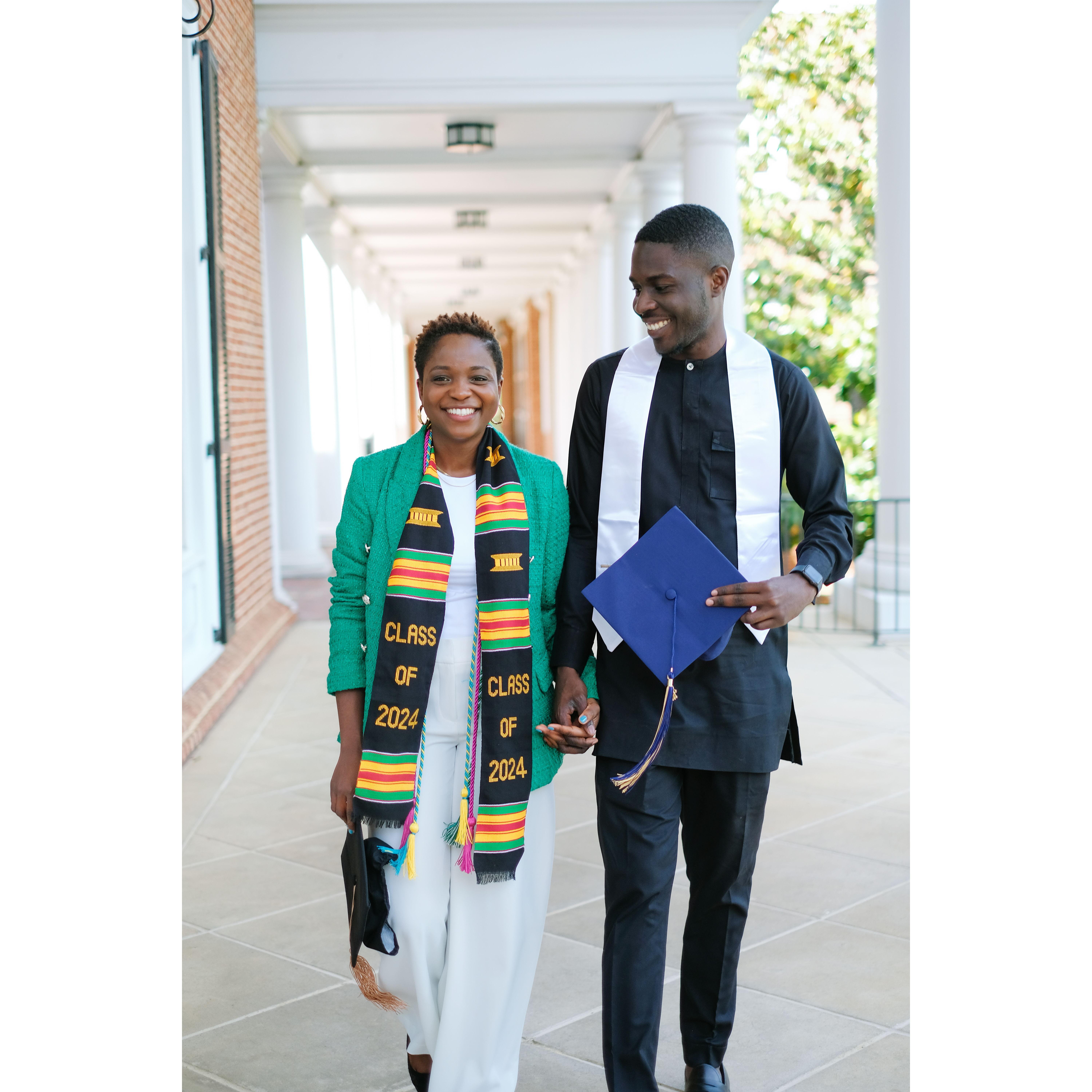 Graduation pictures at the University of Virginia