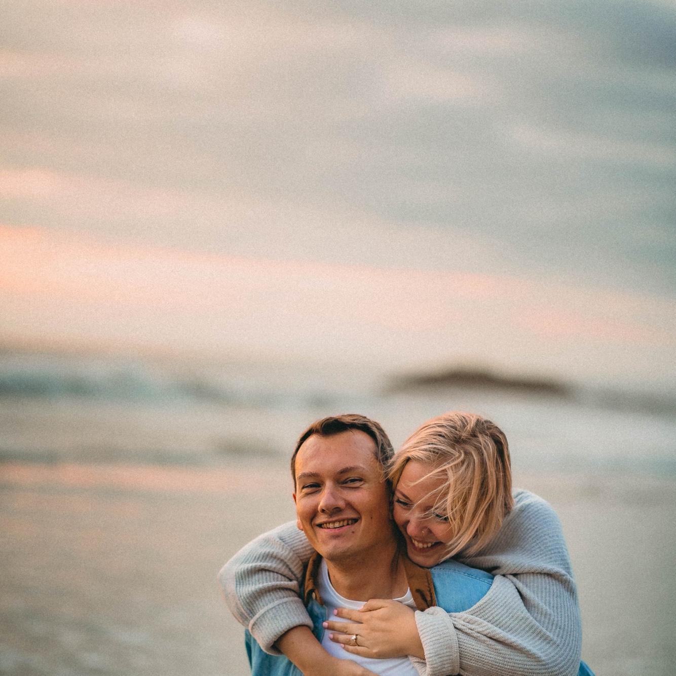 Engagement shoot at Arch Cape!