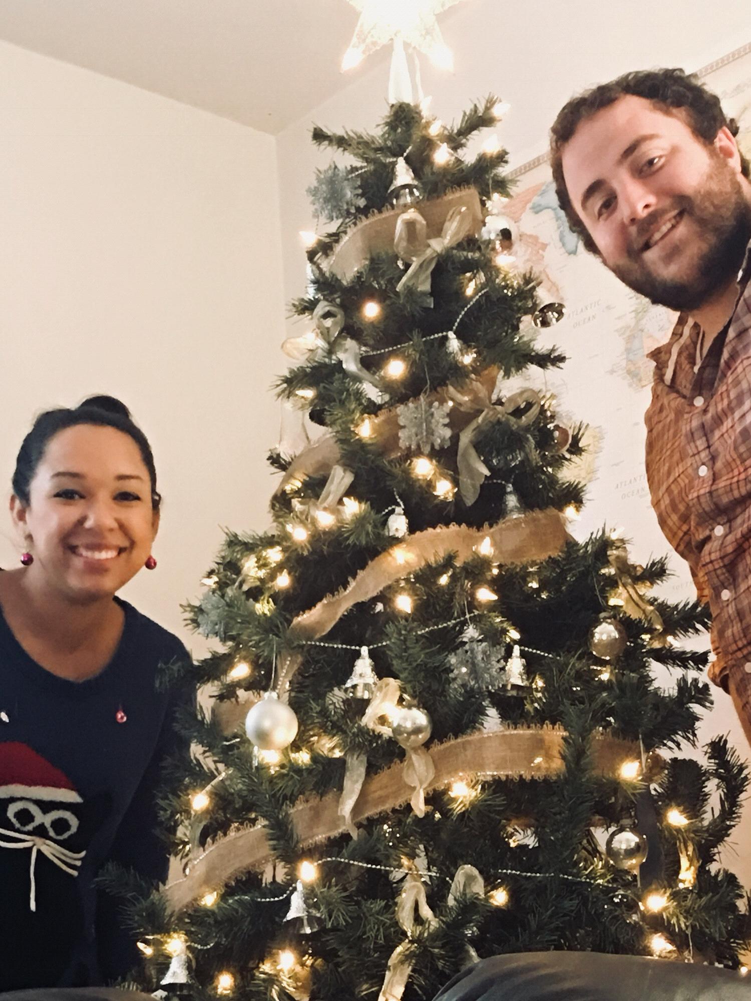 Our first Christmas in my old apartment in Cheektowaga