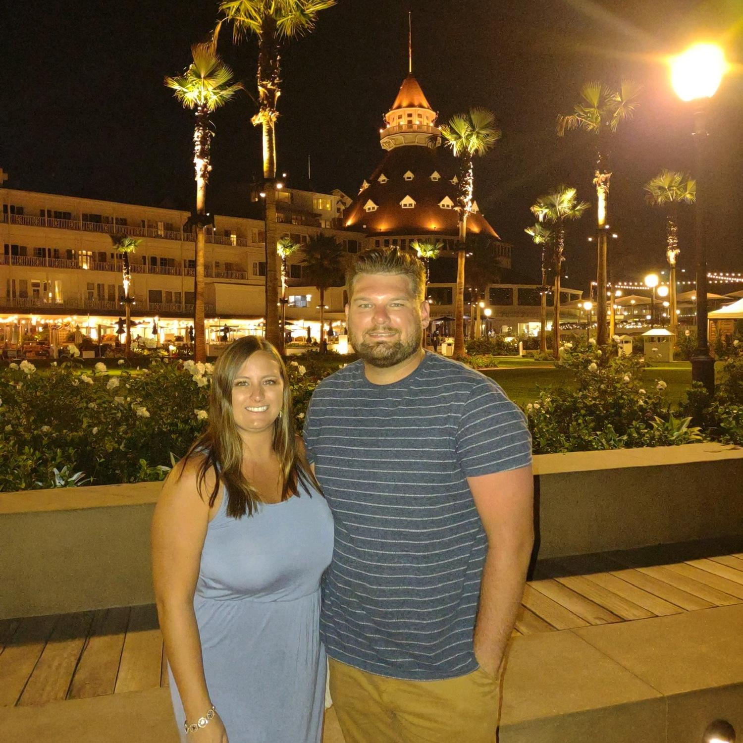 Visiting Del Cornado hotel- where we got engaged