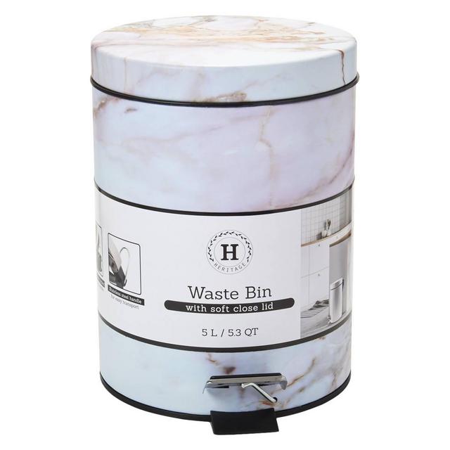 Gourmet Home Multi Marble Trashcan