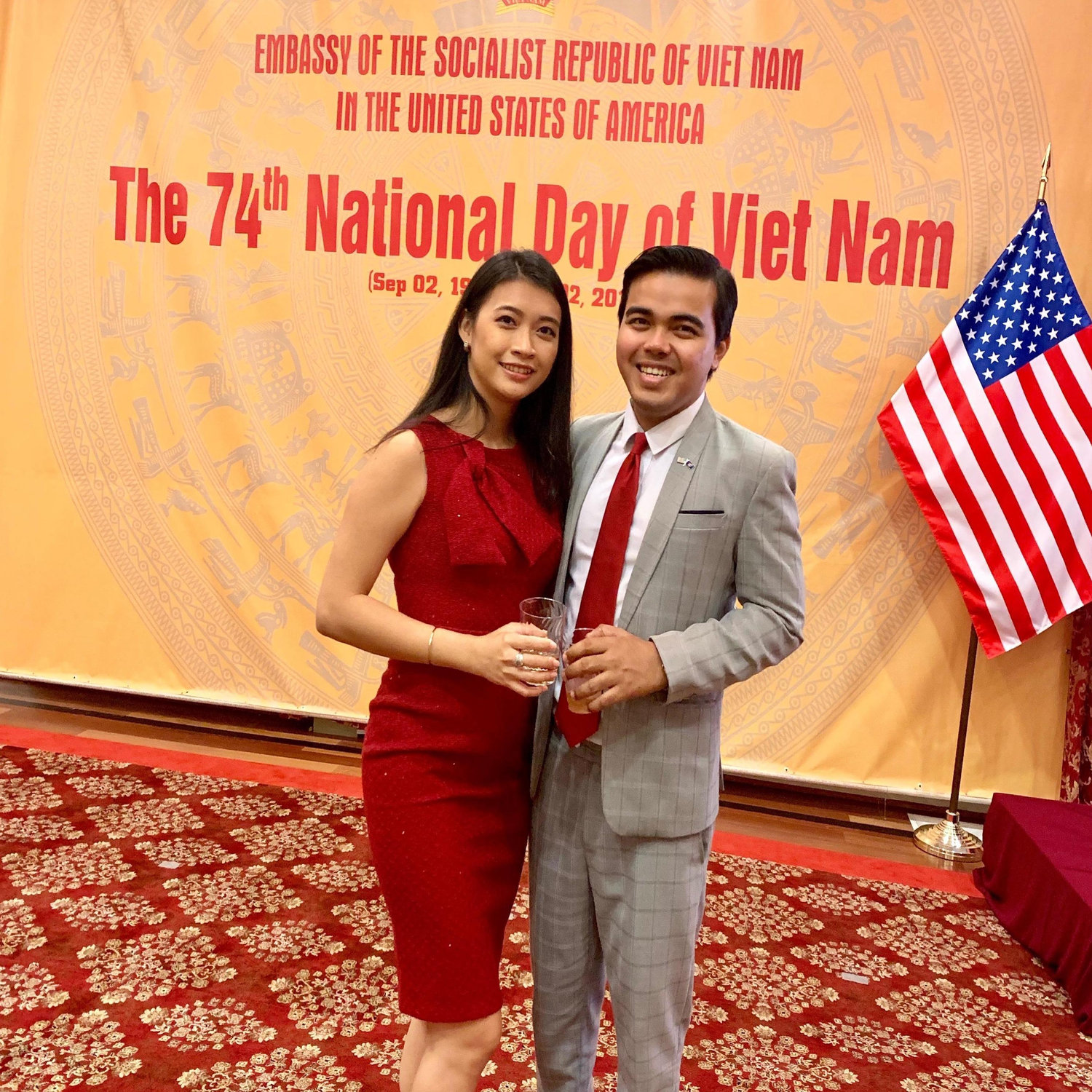 Celebrating the 74th National Day of Vietnam together. September 2019.