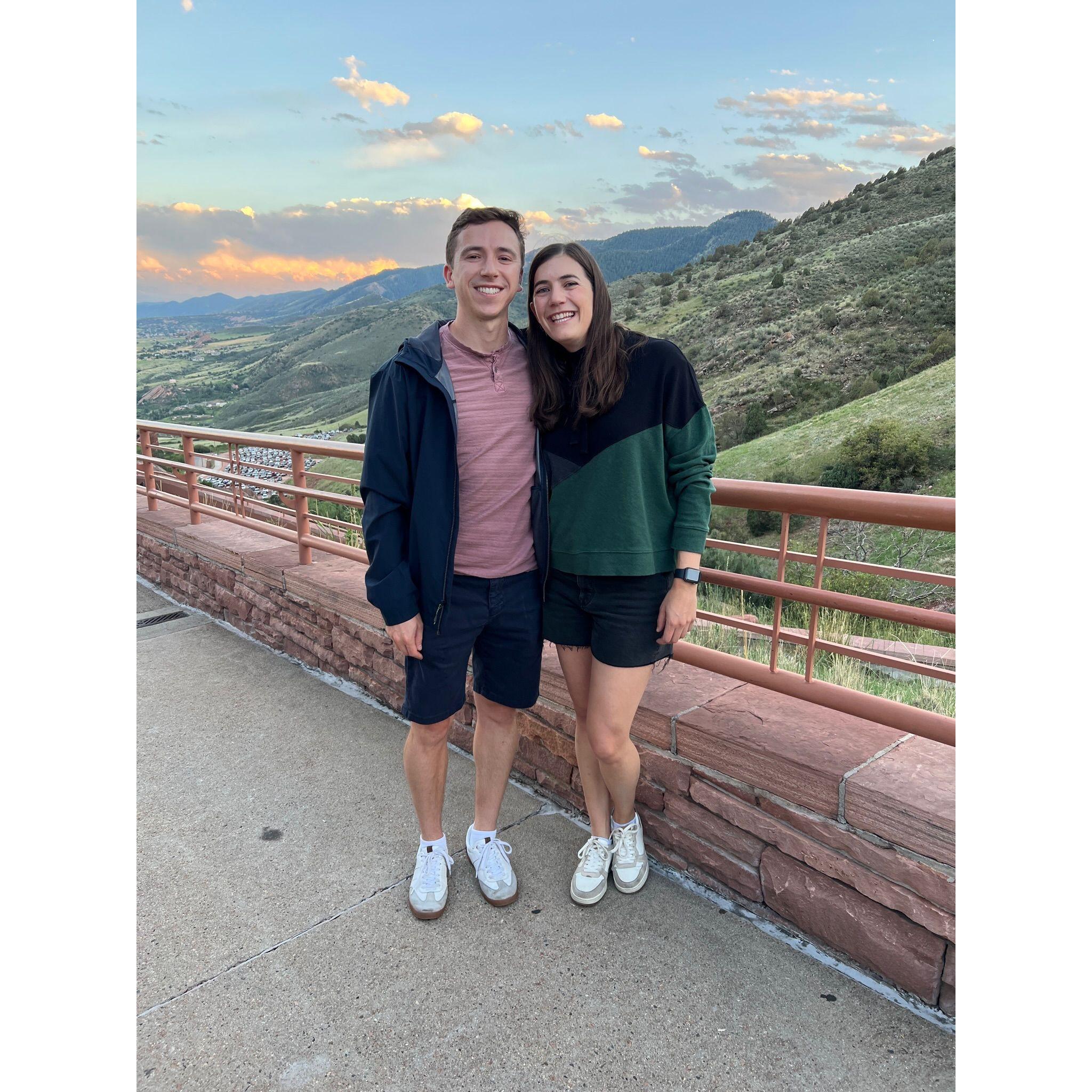 One of many concerts at Red Rocks