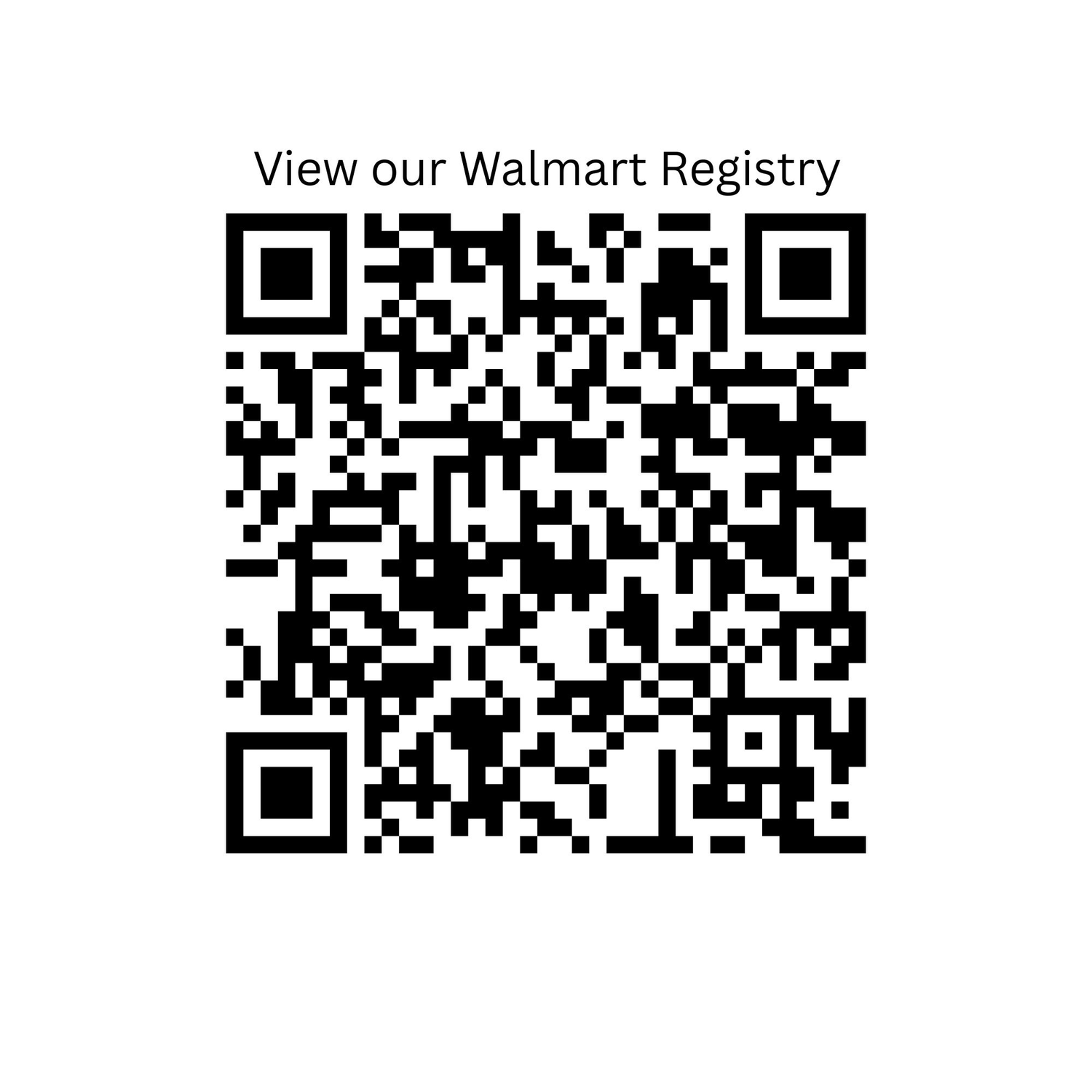 View Our Walmart Registry