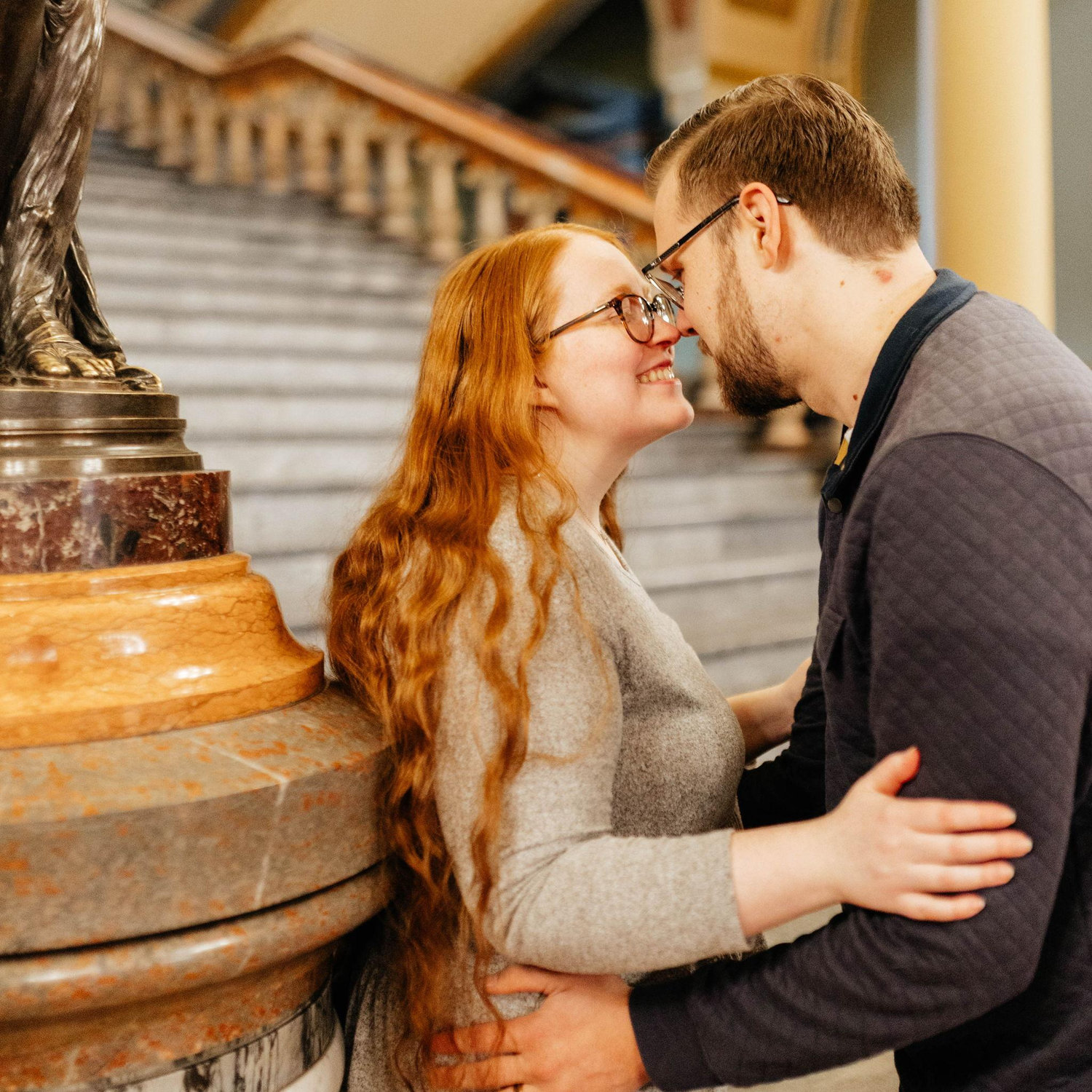 Our Engagement Photos at the Iowa State Capitol! -Courtesy of Peridot & Lace ❤️