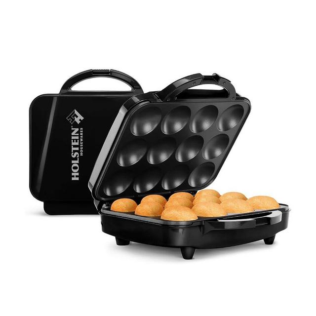 Holstein Housewares - Non-Stick Full Size Cupcake Maker, Black - Makes 12 Cupcakes, Muffins, Cinnamon Buns, and more for Birthdays, Holidays, Bake Sales or Special Occasions