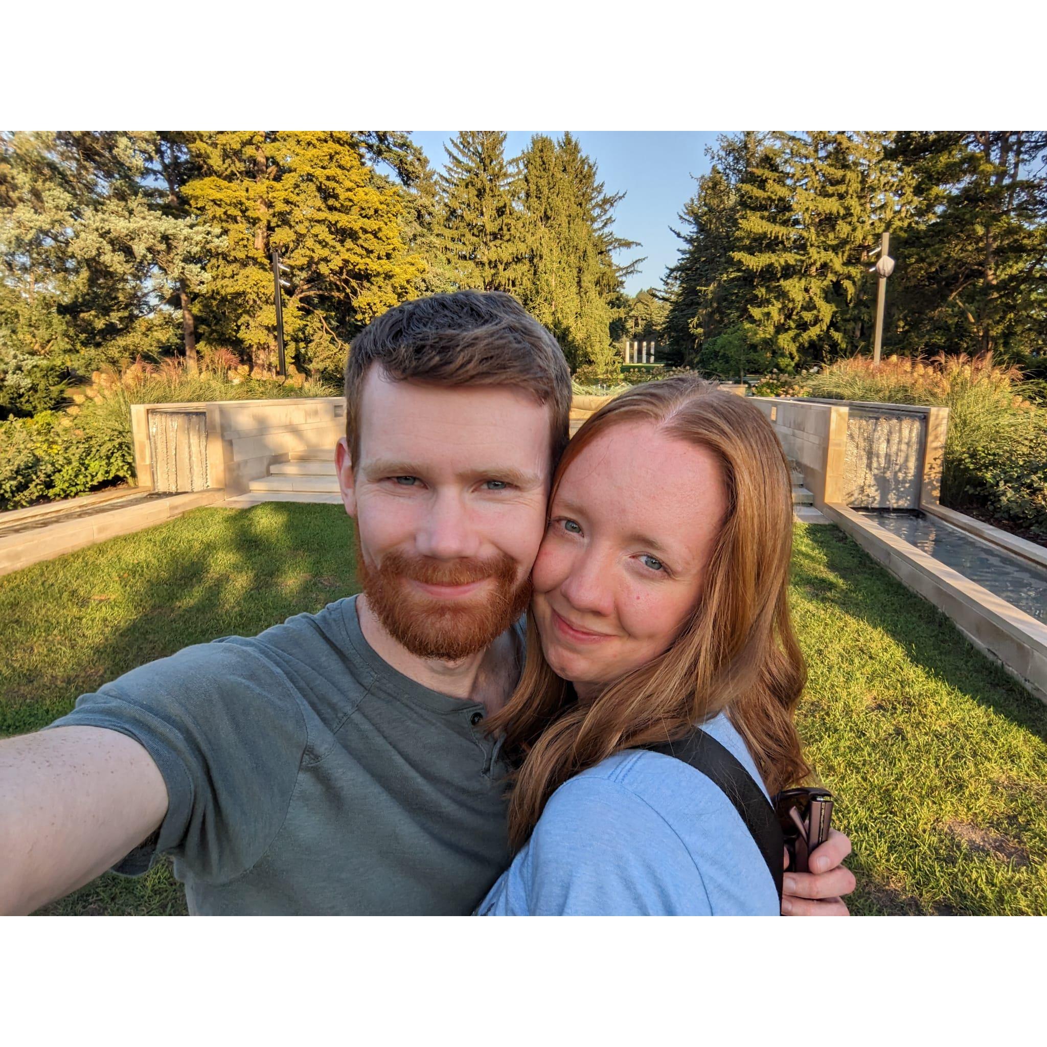 Mike's birthday at Morton Arboretum