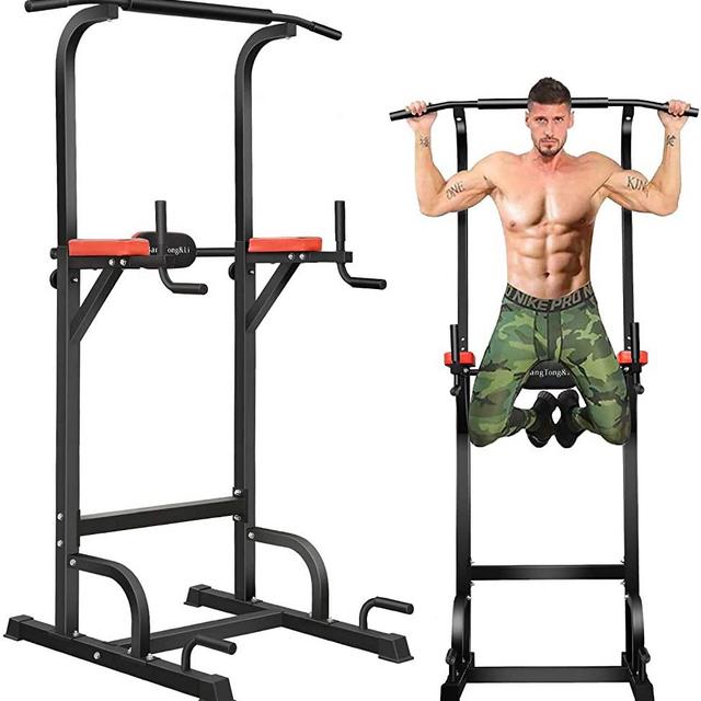 BangTong&Li Power Tower Workout Pull Up & Dip Station Adjustable Multi-Function Home Gym Fitness Equipment