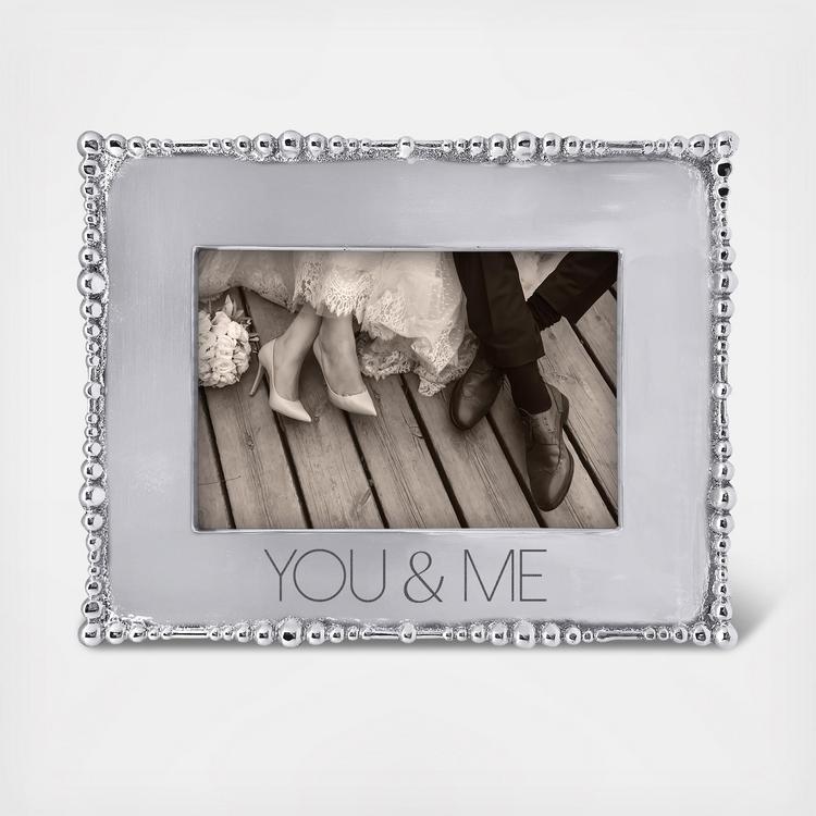 Pearled Engravable 4x6 Picture Frame