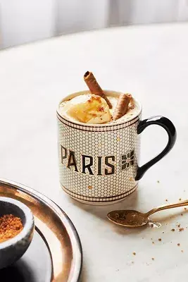 The Bistro Tile Stoneware Mug: Cities Edition