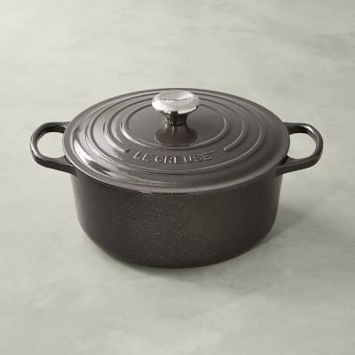 Le Creuset Signature Cast-Iron Round Dutch, 5 1/2-Qt., Midnight Grey