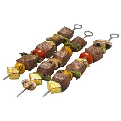 Bradshaw Good Cook 12-Inch Flat Metal Skewers (Set of 4)