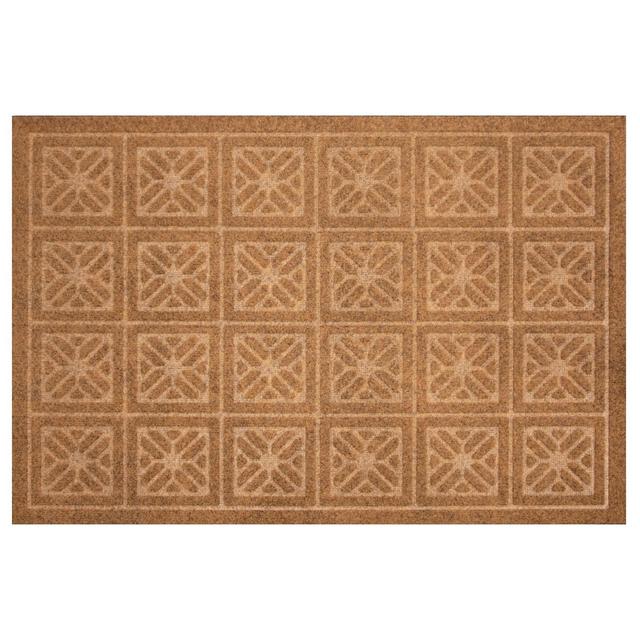 2'x3' Geometric Doormat Tan - Multy Home Lp : Target