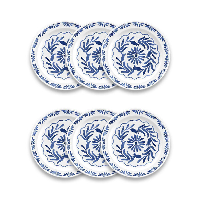Abode Homewares Azul Salad Plate Set of 6