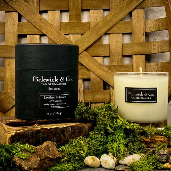 Leather Tobacco & Woods Candle