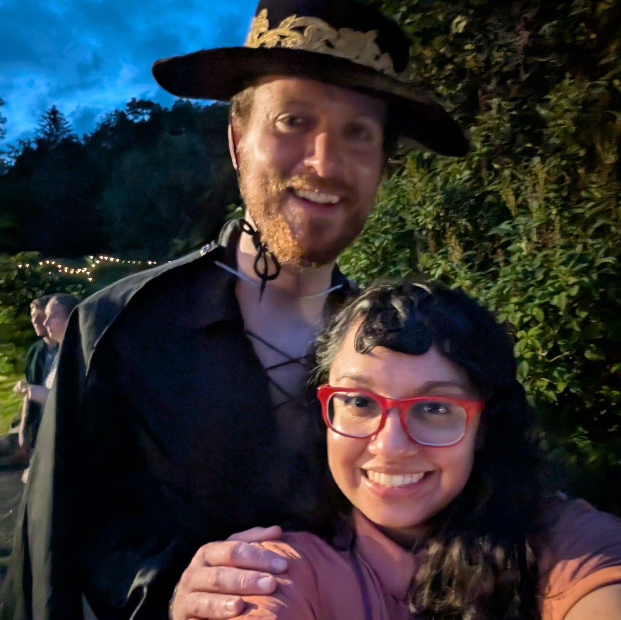 Zorro and Betty la Fea for a 90s fashion show