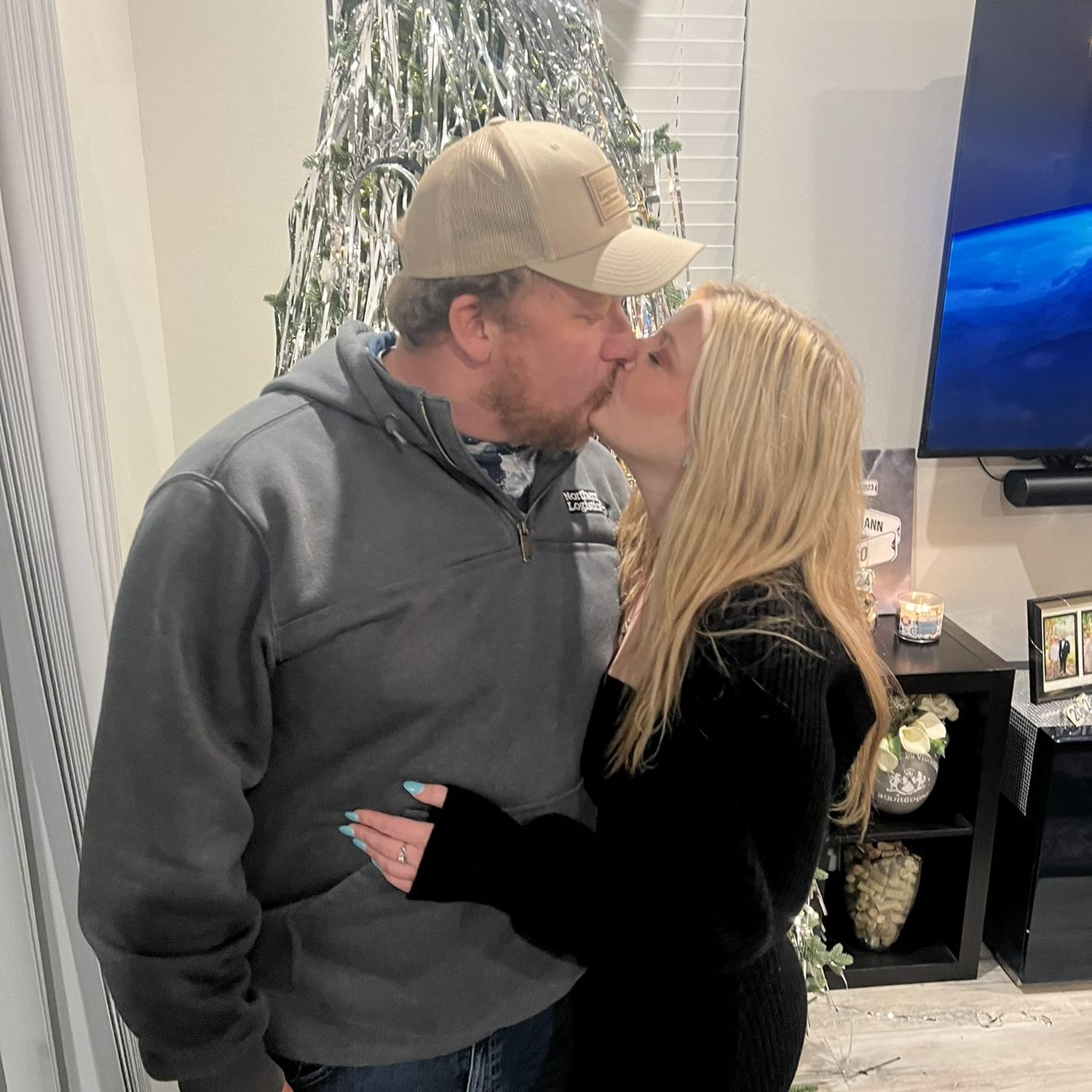 Our first New Year’s Eve kiss