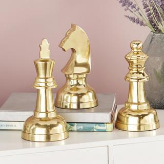 3-Piece Traditional Chess Sculpture Set
