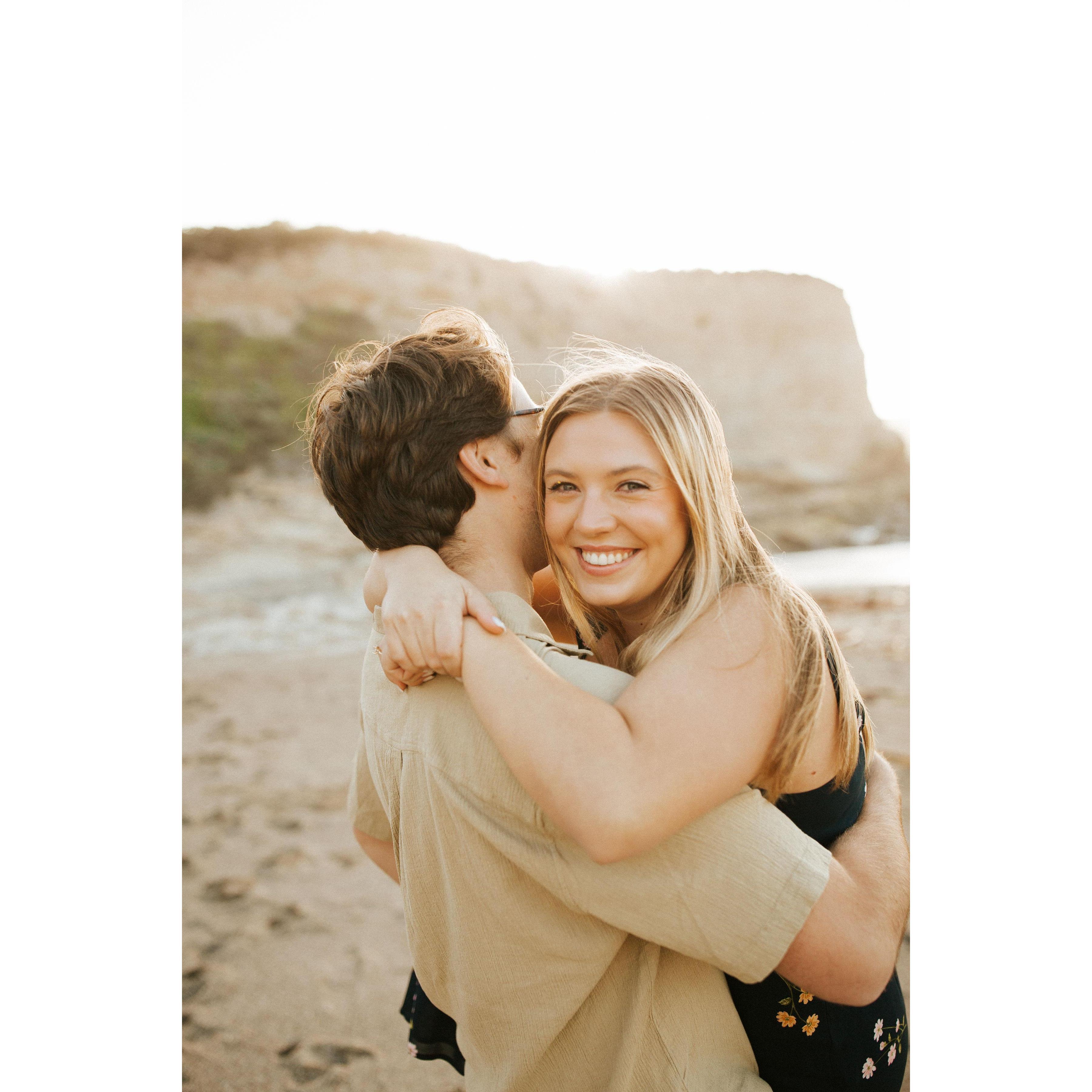 We really enjoyed getting to take engagement photos with our wedding photographers!