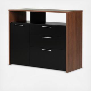 Tasko Storage Unit with File Drawer