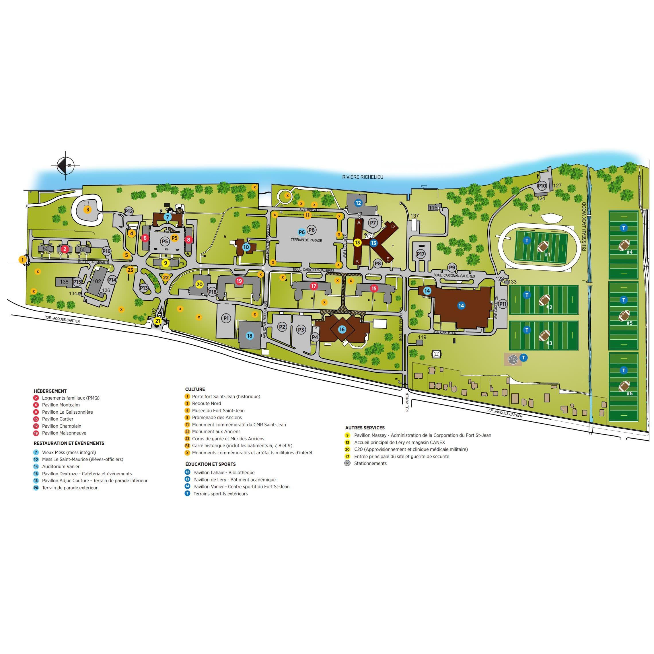 Map of the Site