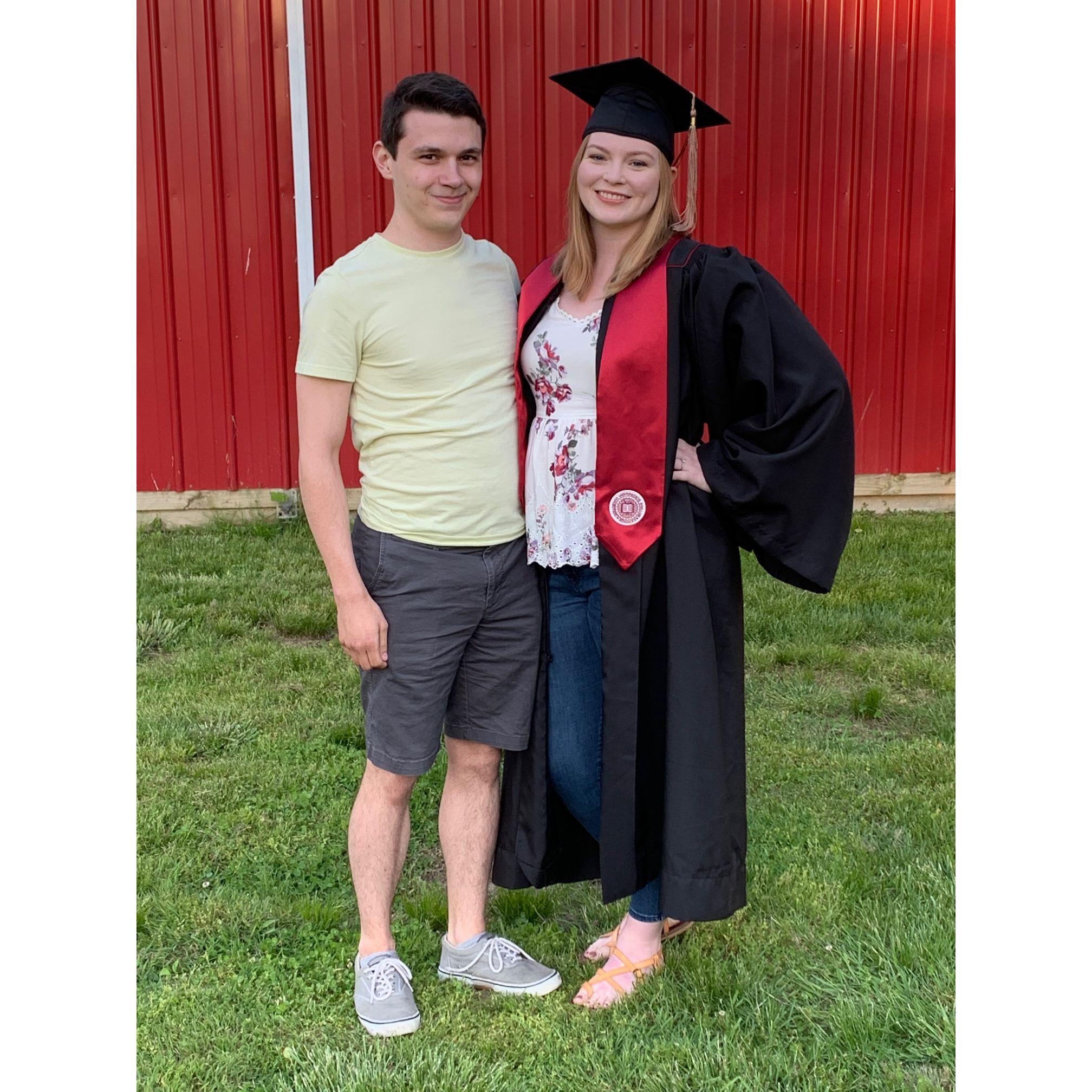Liz's IUPUC graduation (2021)