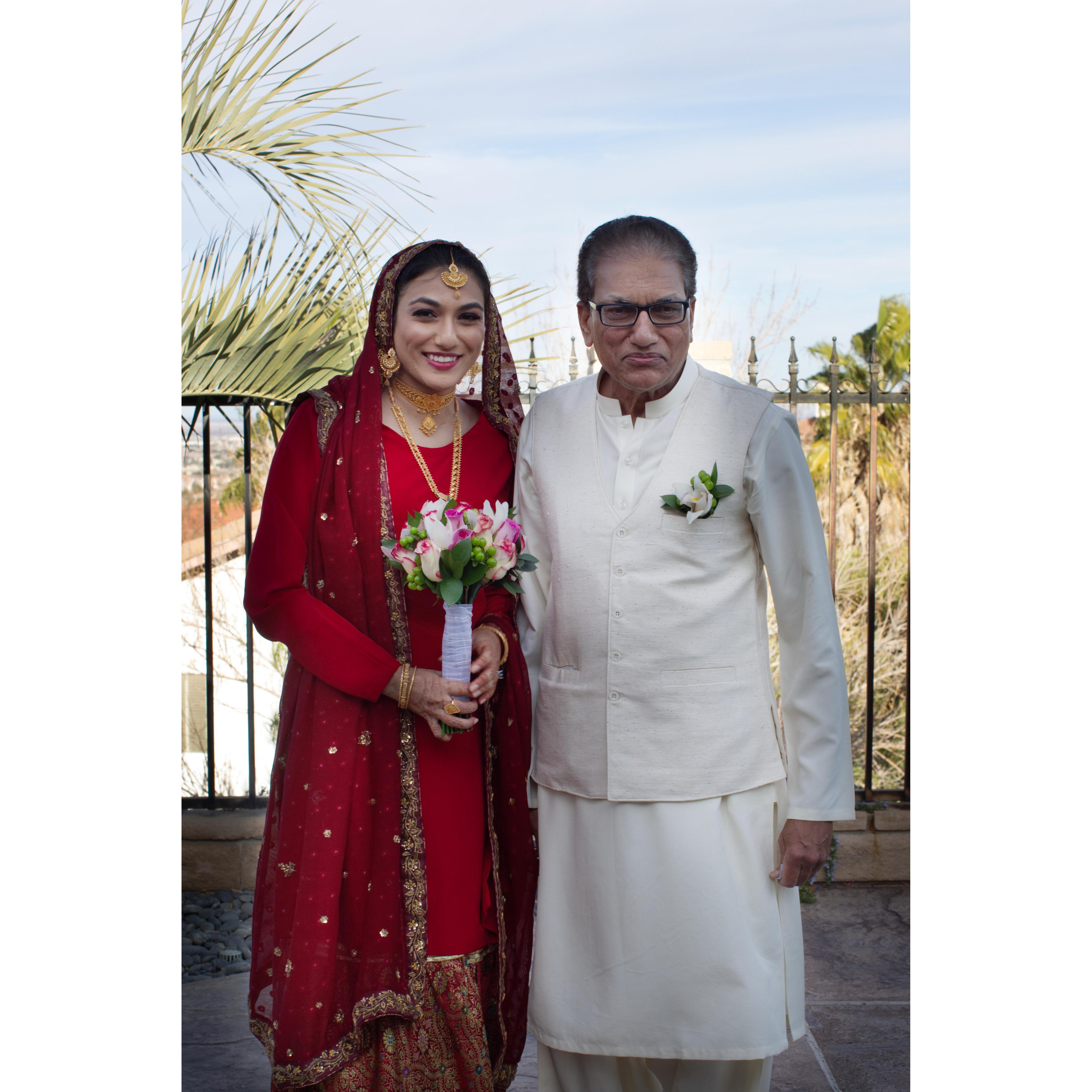 Ammarah with her father
