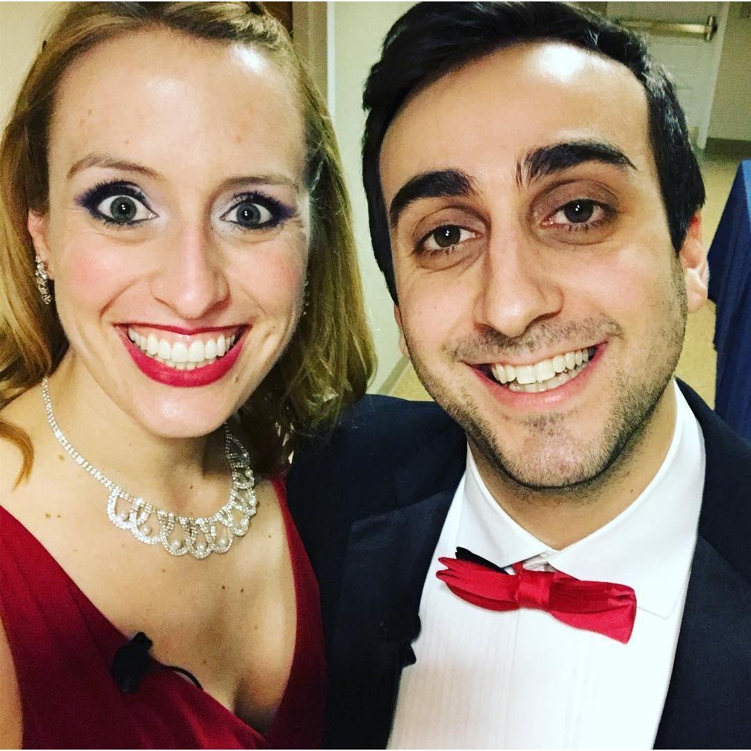 A pre-show selfie for a performance of Broadway's Next Hit Musical.