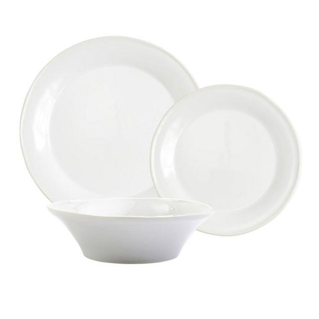 VietriChroma White 3-Piece Place Setting