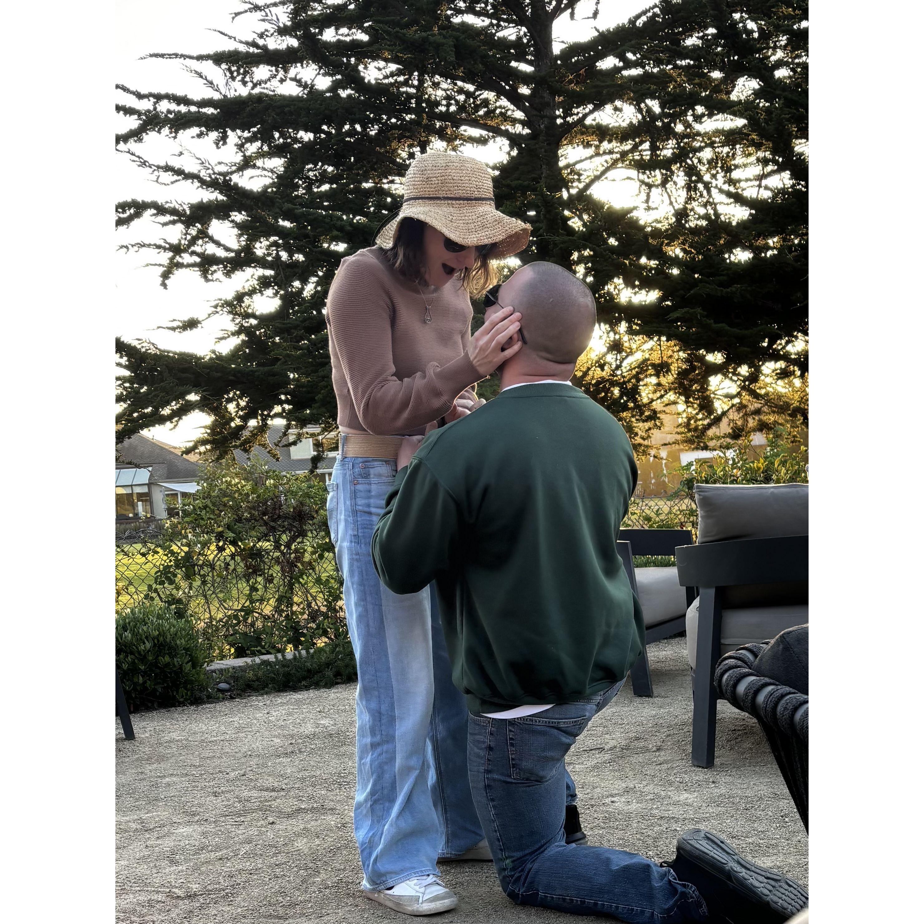 Roy proposes! He & Grace planned the whole evening. It was amazing! June 18. 2025.